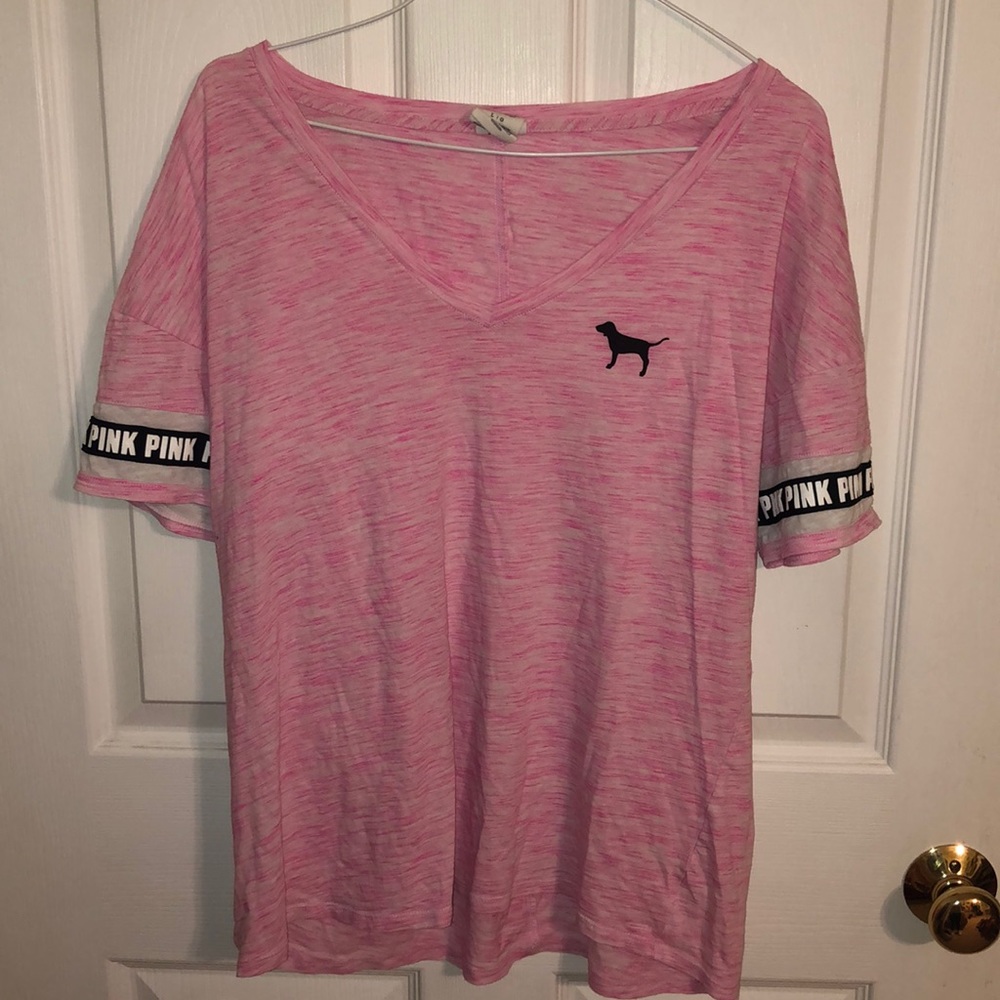 PINK v-neck tee